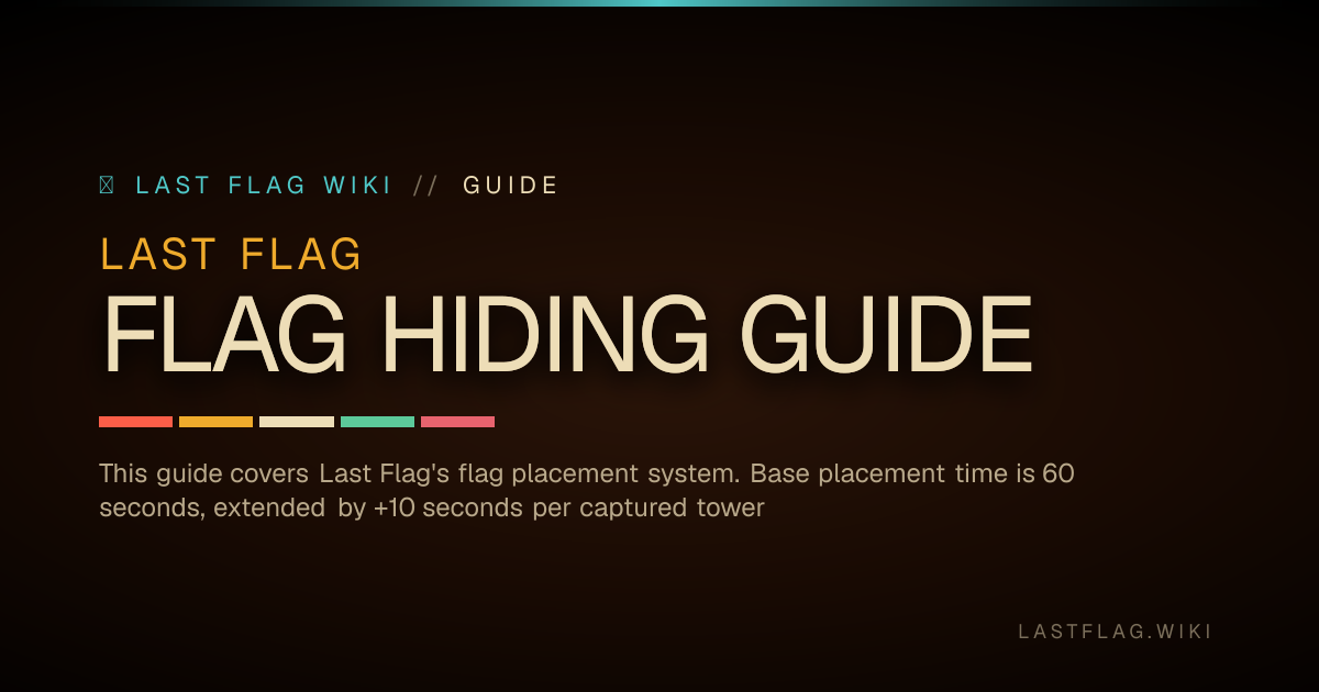 Last Flag Flag Hiding Guide - Last Flag Guide