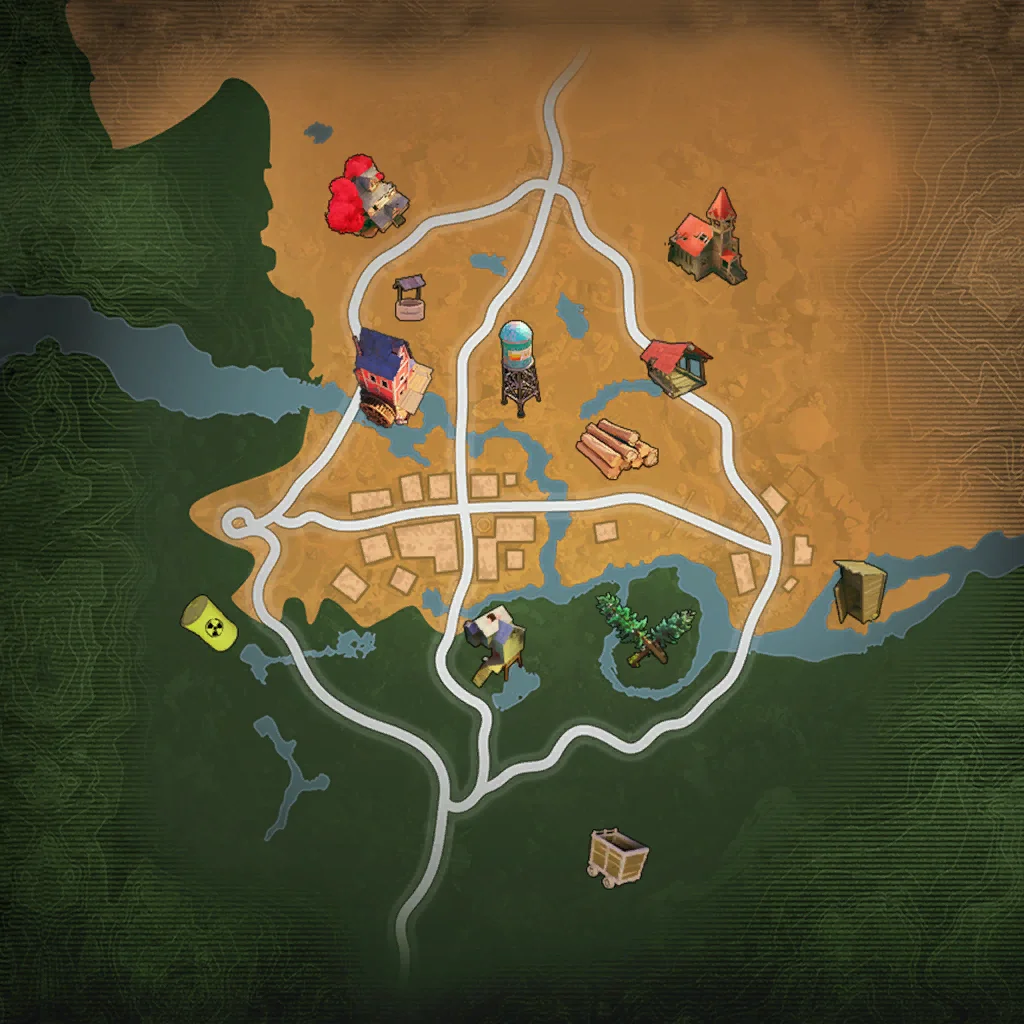 Copper Falls Tactical Map